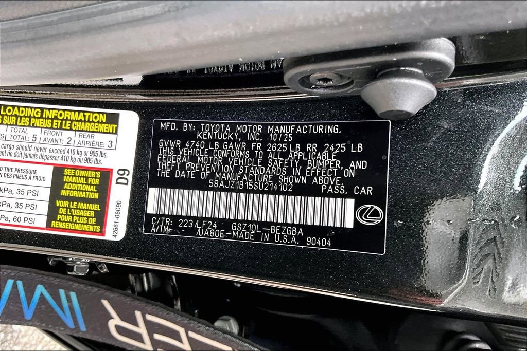 Used 2025 Lexus ES 350 F Sport FWD image 17