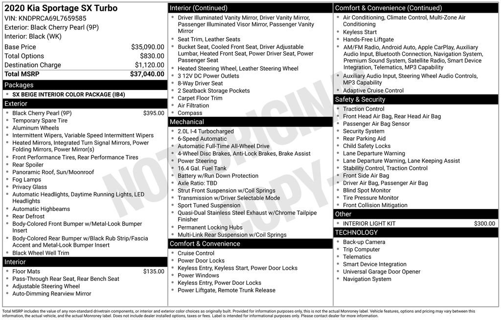 Used 2020 Kia Sportage SX image 15