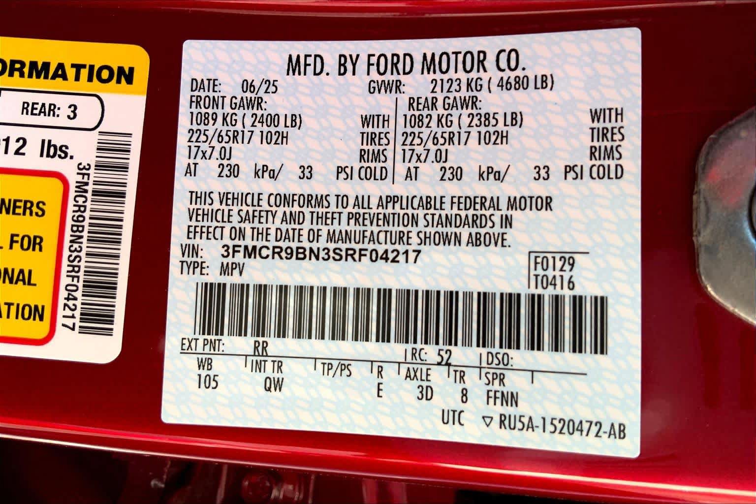 New 2025 Ford Bronco Sport Big Bend w/ Convenience Package AWD/4WD image 18