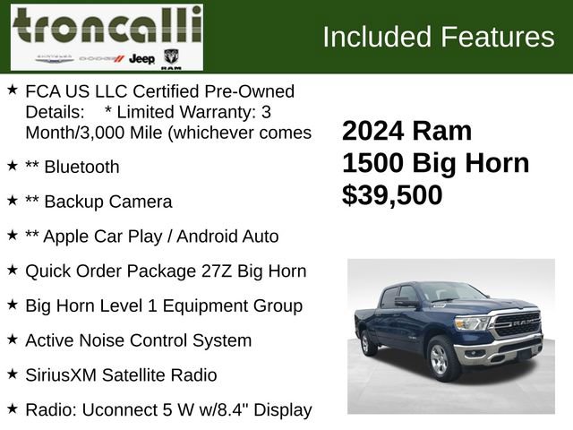 Certified 2024 RAM 1500 Big Horn AWD/4WD image 5