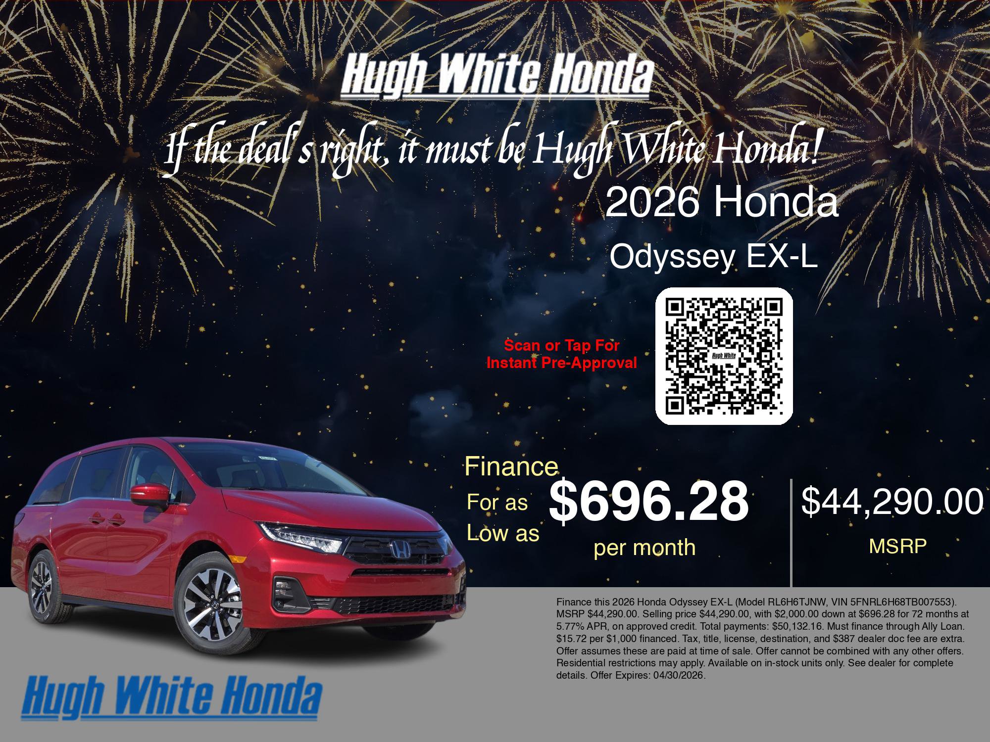 New 2026 Honda Odyssey EX-L image 7