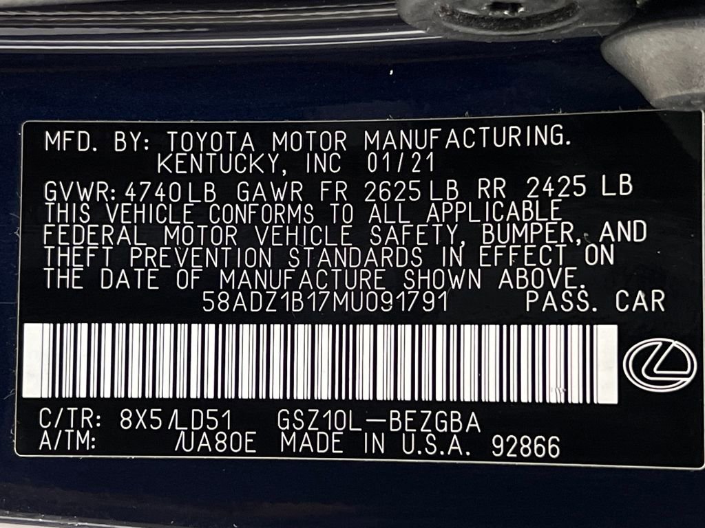 Used 2021 Lexus ES 350 w/ Premium Package image 22