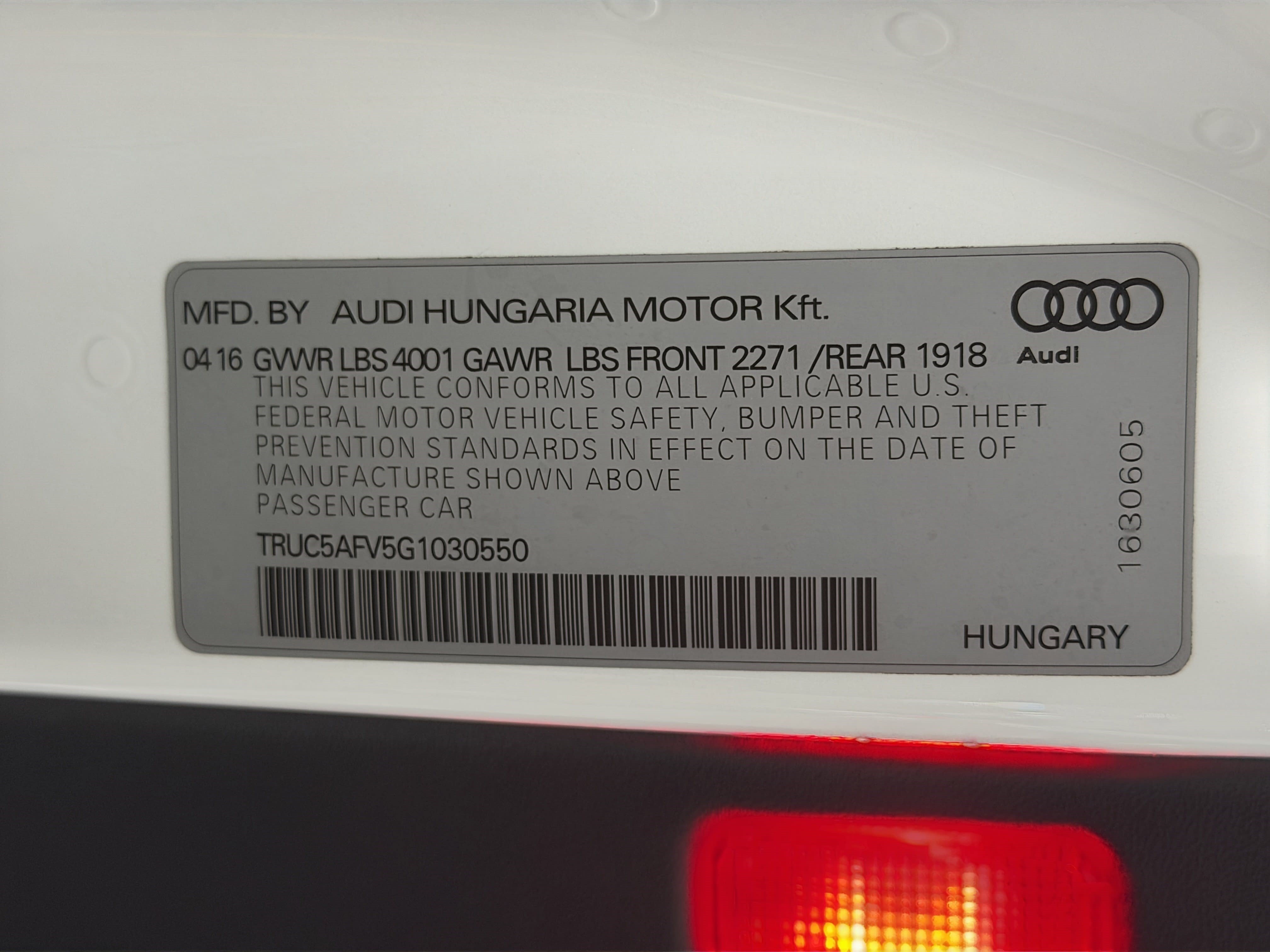 Used 2016 Audi TT 2.0T AWD/4WD image 27