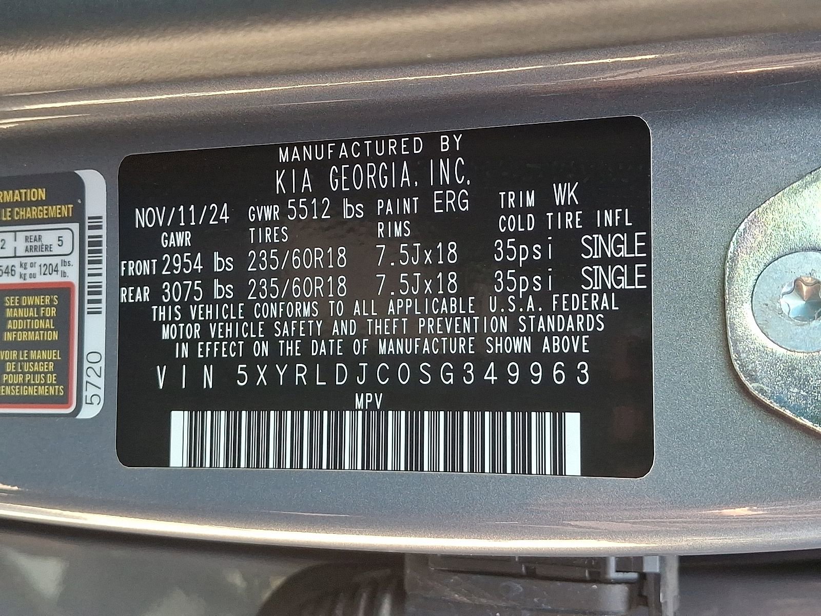 Used 2025 Kia Sorento S w/ Panoramic Sunroof Package image 28