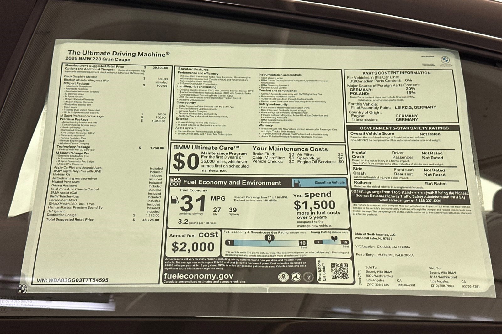 Used 2026 BMW 228i w/ Technology Package FWD image 29