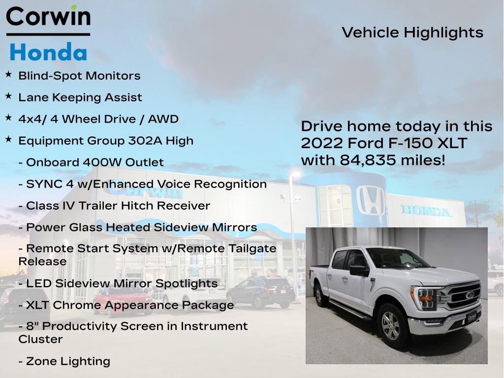 Used 2022 Ford F150 XLT w/ Equipment Group 302A High AWD/4WD image 7