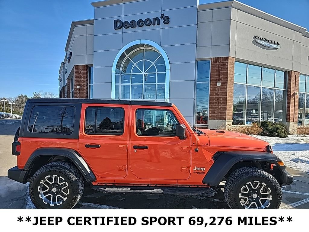 Certified 2018 Jeep Wrangler Unlimited Sport