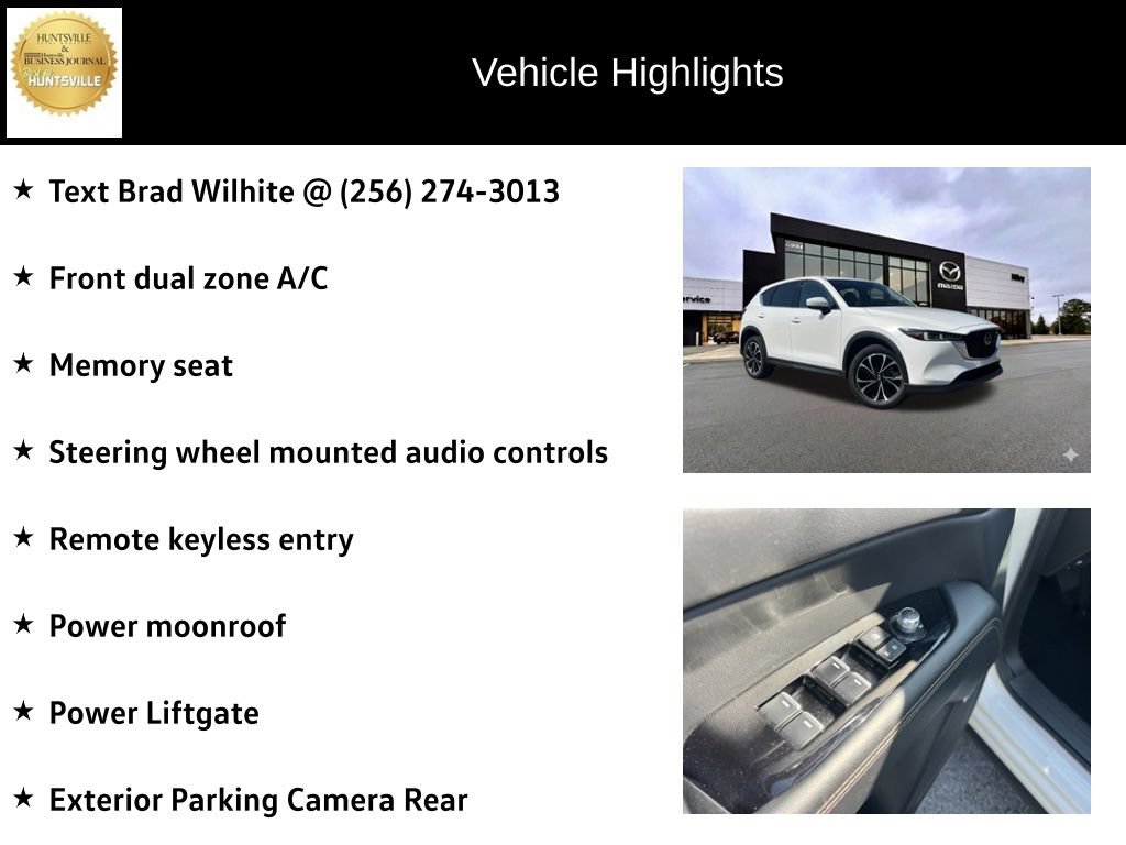 Certified 2023 MAZDA CX-5 AWD 2.5 S w/ Premium Package image 7