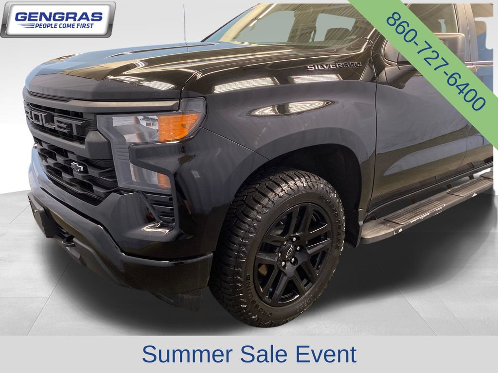 Used 2023 Chevrolet Silverado 1500 Custom w/ LPO, Dark Essentials Package AWD/4WD image 50