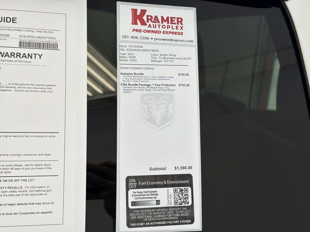 Used 2021 RAM 2500 Big Horn image 35