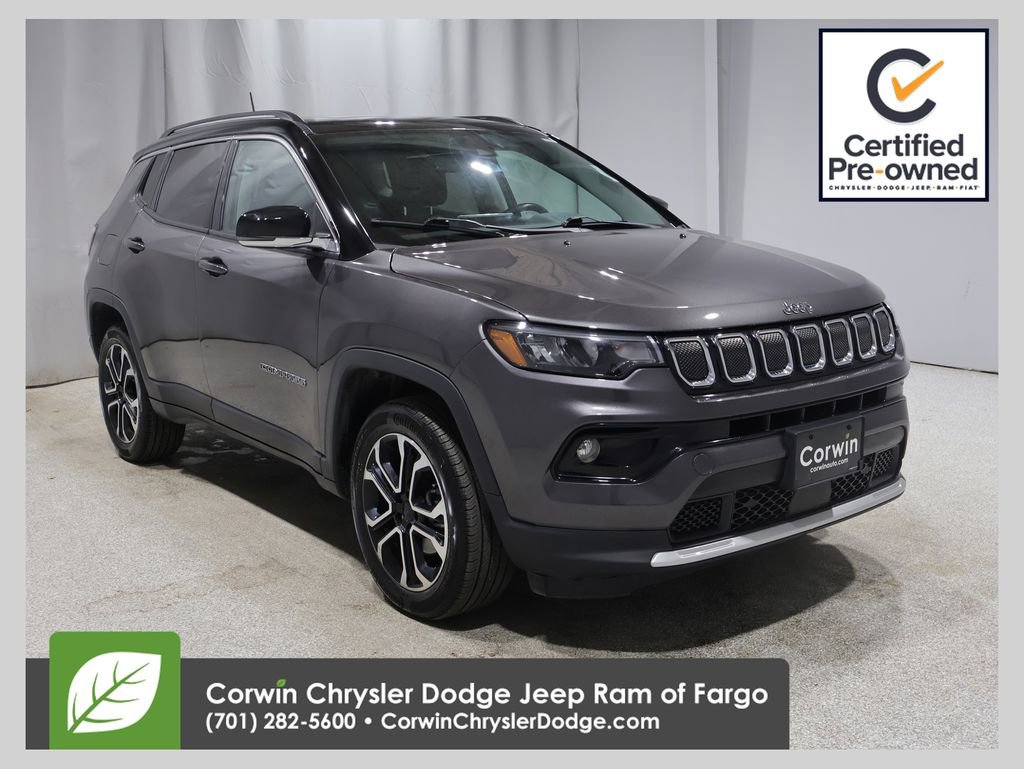 Certified 2022 Jeep Compass Limited w/ Sun and Sound Group image 1