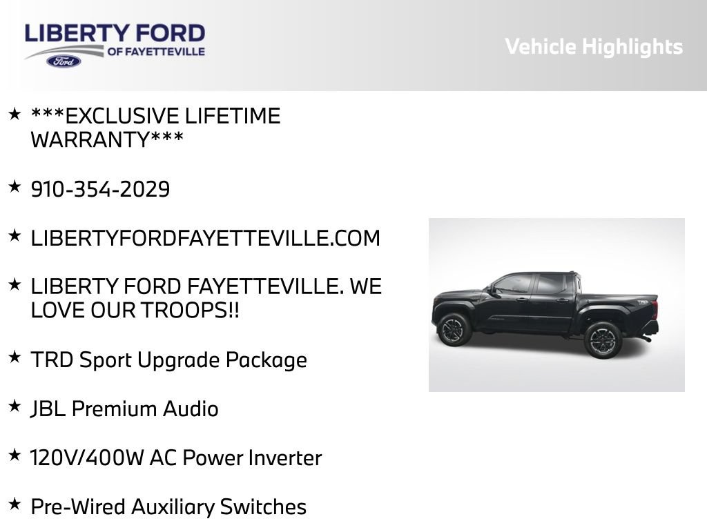 Used 2024 Toyota Tacoma TRD Sport w/ TRD Sport Upgrade Package AWD/4WD image 5