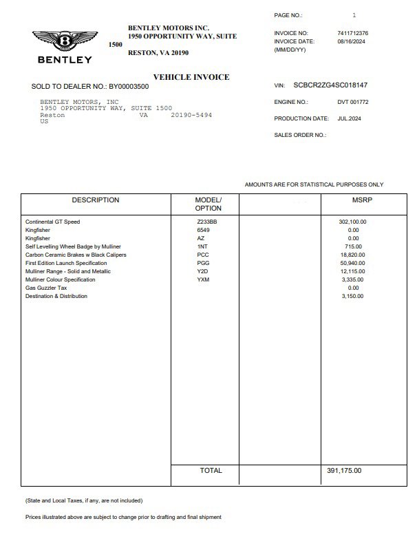 New 2025 Bentley Continental GT Speed image 36