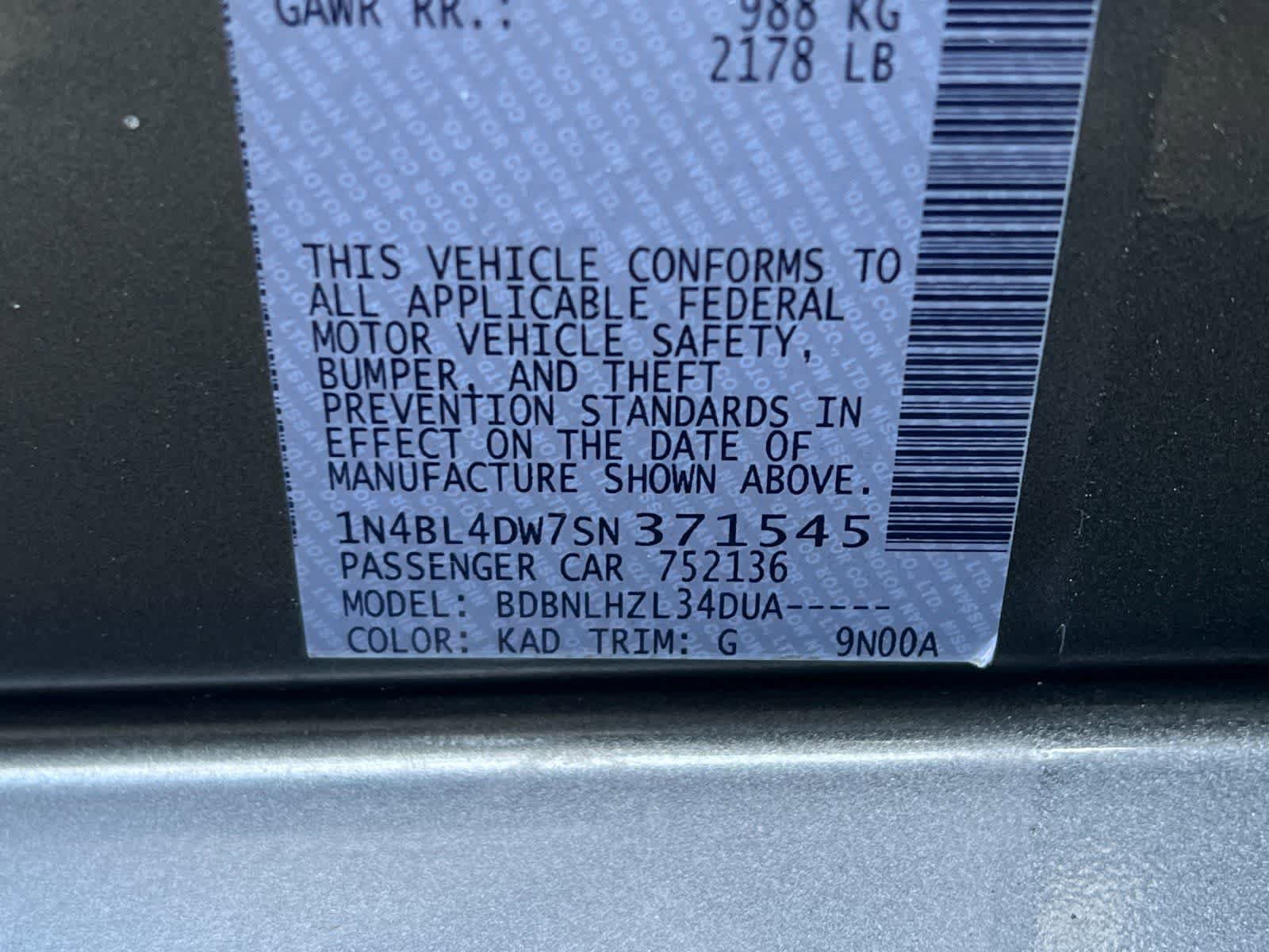 Used 2025 Nissan Altima 2.5 SV AWD/4WD image 30