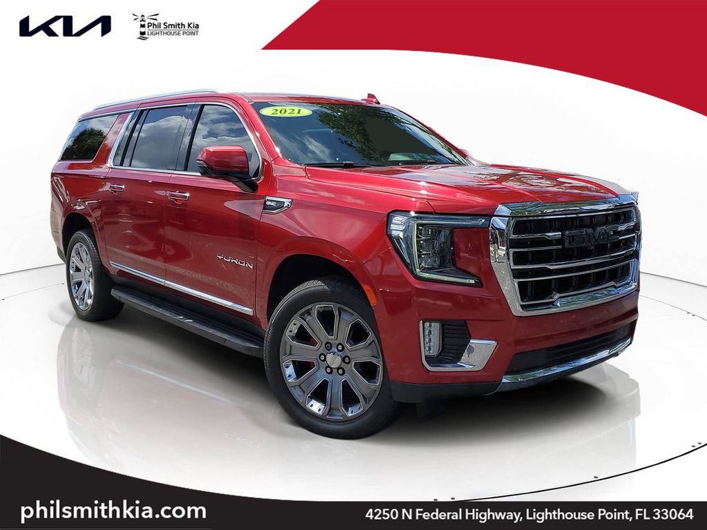 Used 2021 GMC Yukon XL SLT w/ SLT Premium Package RWD image 1