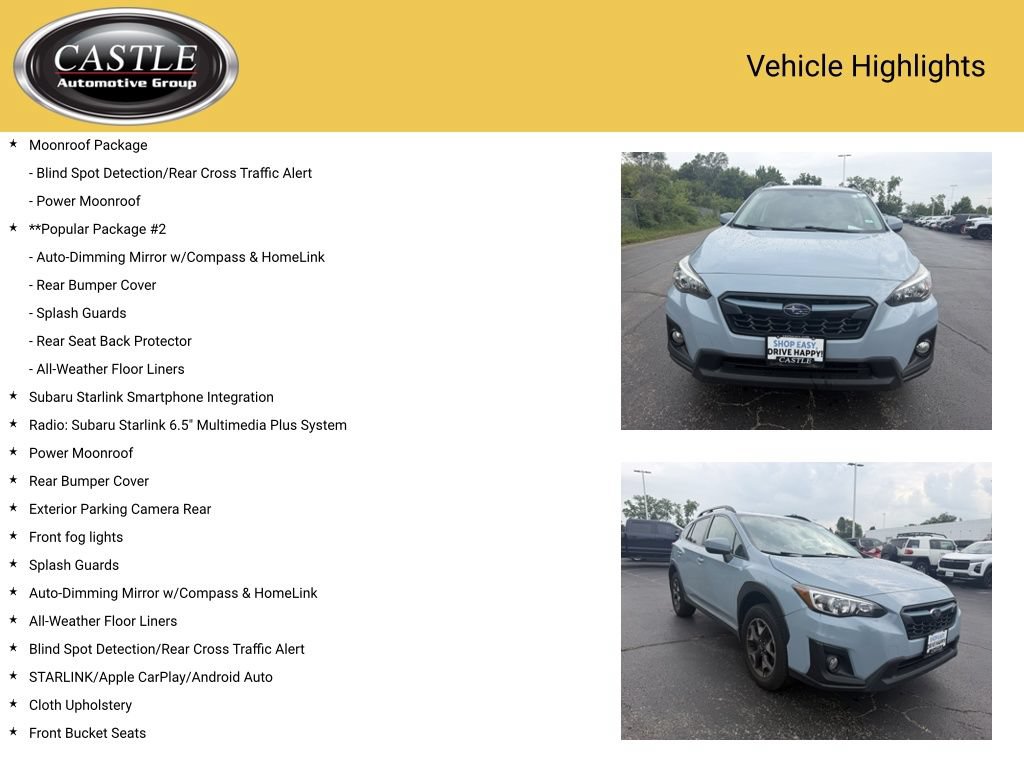 Used 2019 Subaru Crosstrek 2.0i Premium w/ Moonroof Package AWD/4WD image 4