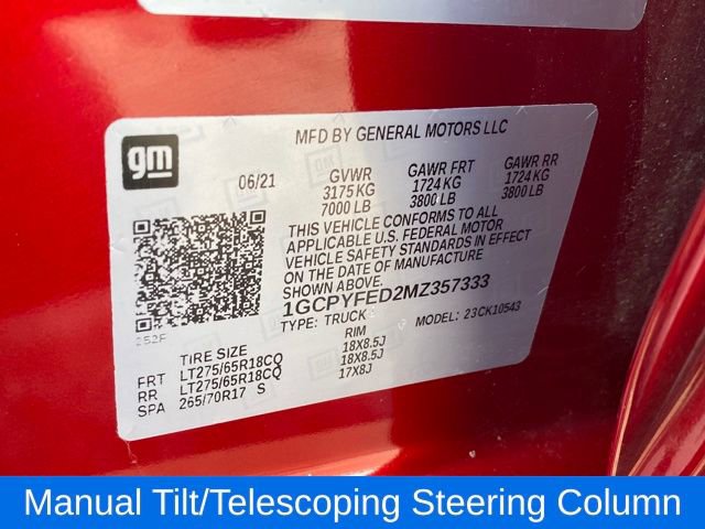 Certified 2021 Chevrolet Silverado 1500 LT Trail Boss w/ Bed Protection Package AWD/4WD image 25