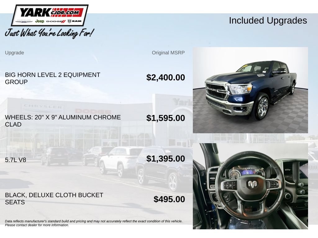 Certified 2019 RAM 1500 Big Horn AWD/4WD image 6