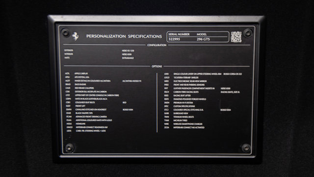 Certified 2025 Ferrari 296 GTS image 53