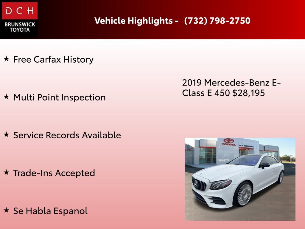 Used 2019 Mercedes-Benz E 450 4MATIC Coupe image 4