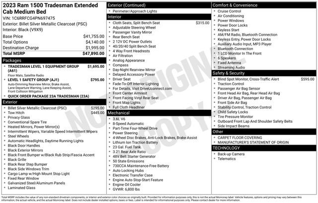 Used 2023 RAM 1500 Tradesman image 32
