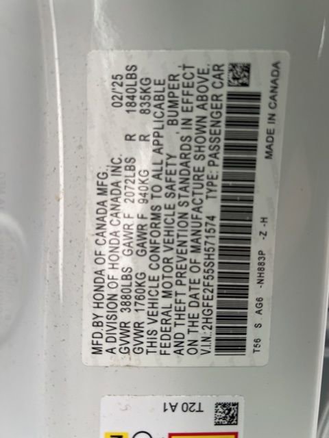 Certified 2025 Honda Civic Sport image 17