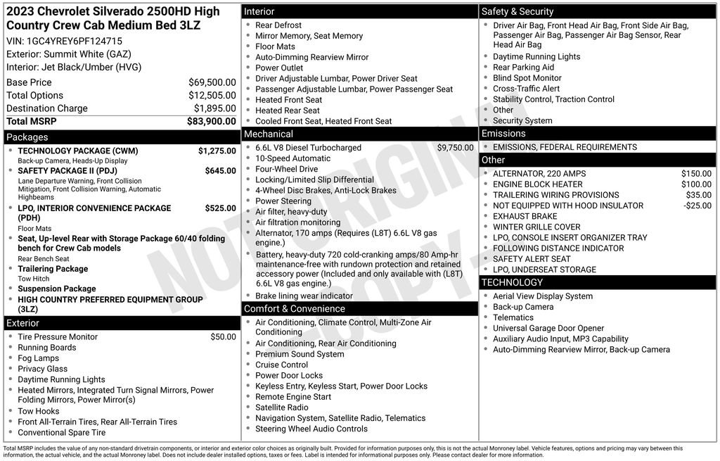 Certified 2023 Chevrolet Silverado 2500 High Country w/ Technology Package image 35