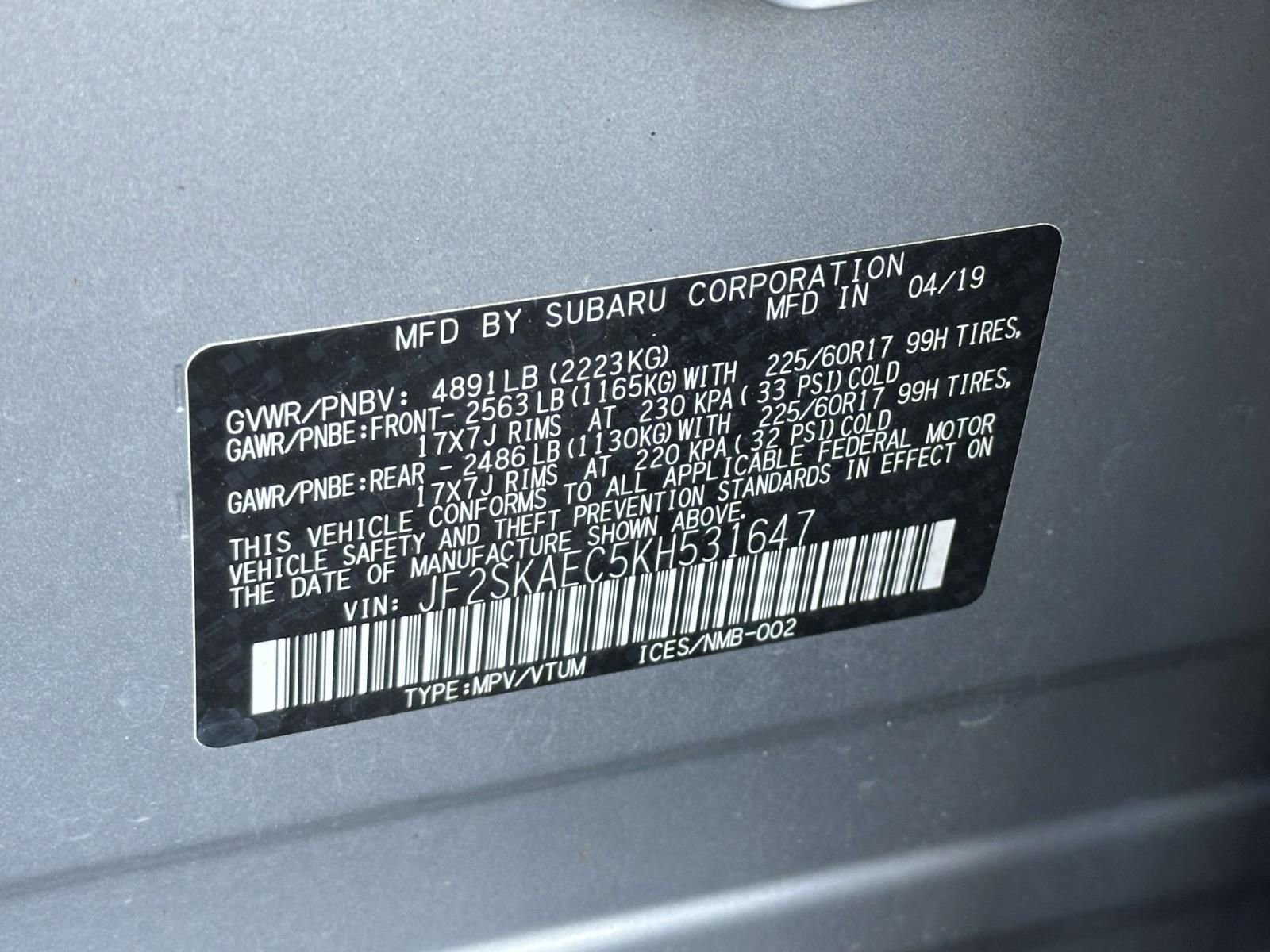 Used 2019 Subaru Forester Premium w/ All-Weather Package image 10