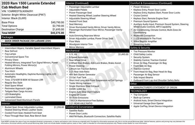 Used 2020 RAM 1500 Laramie RWD image 31