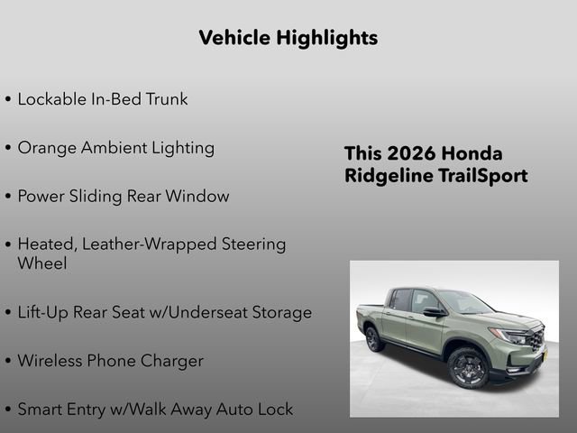 New 2026 Honda Ridgeline TrailSport image 20