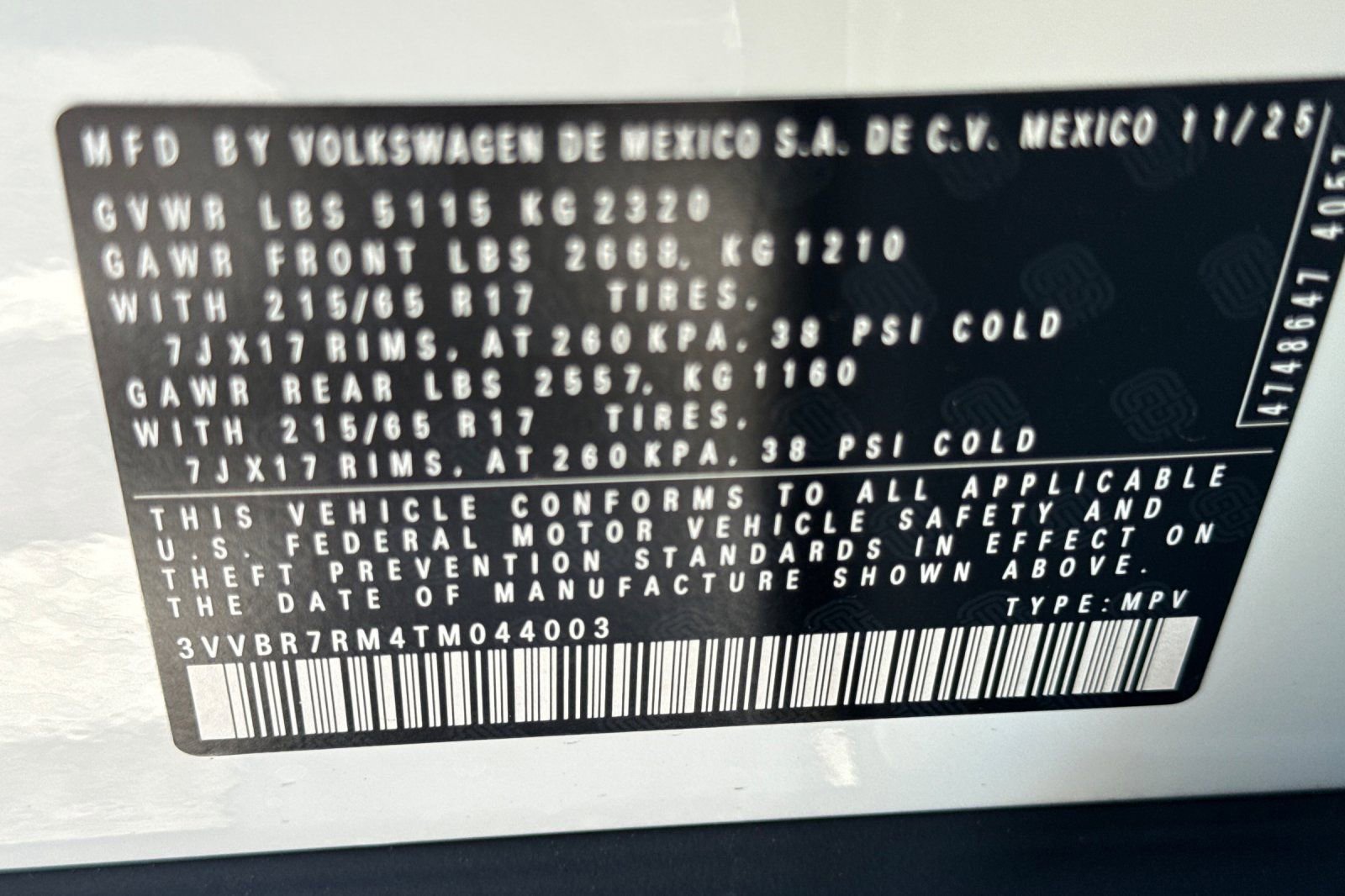 New 2026 Volkswagen Tiguan S image 27