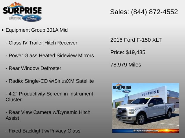 Used 2016 Ford F150 XLT w/ Equipment Group 301A Mid RWD image 6