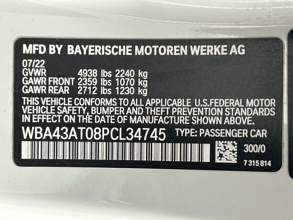 Used 2023 BMW 430i xDrive Convertible w/ M Sport Package image 40