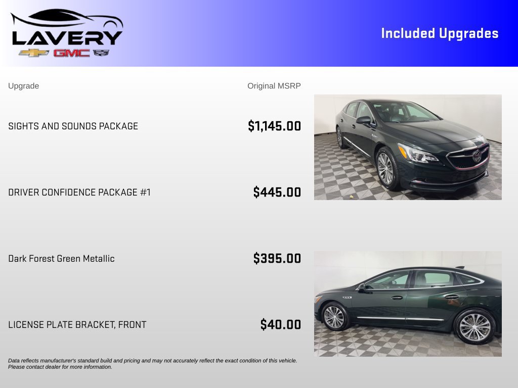 Certified 2017 Buick LaCrosse Essence w/ Sights and Sounds Package FWD image 6