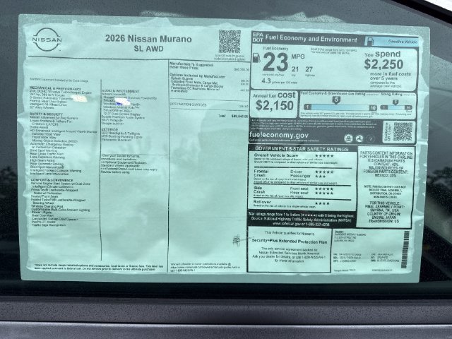 New 2026 Nissan Murano SL AWD/4WD image 31