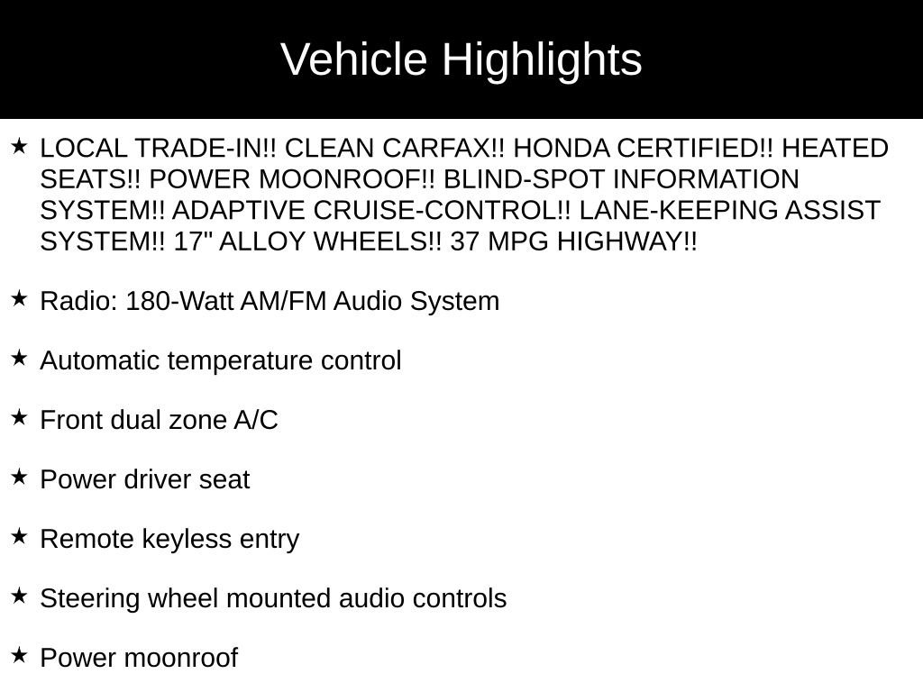 Certified 2024 Honda Accord EX image 34