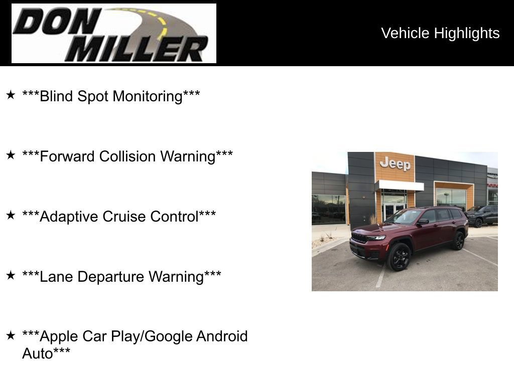 New 2025 Jeep Grand Cherokee L Altitude image 34