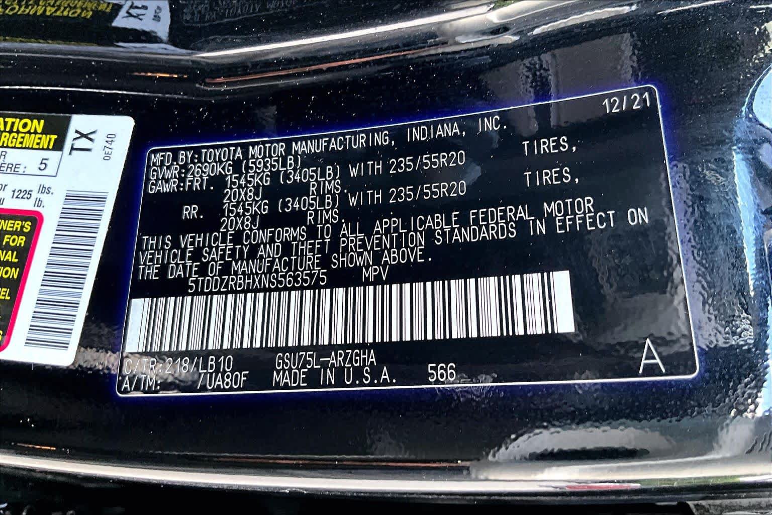 Used 2022 Toyota Highlander Limited AWD/4WD image 72