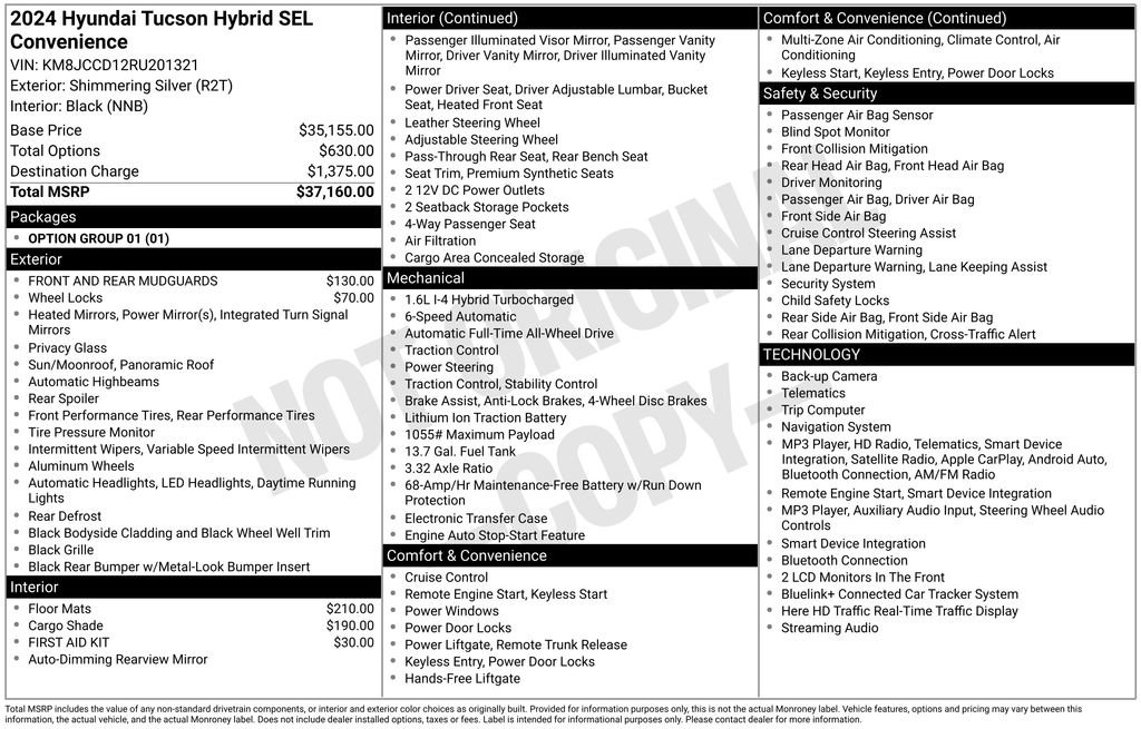Certified 2024 Hyundai Tucson SEL AWD/4WD image 36