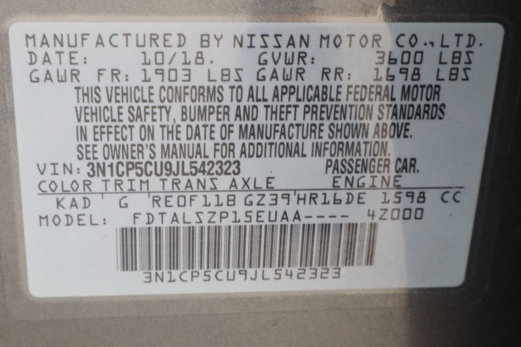 Used 2018 Nissan Kicks SV FWD image 31
