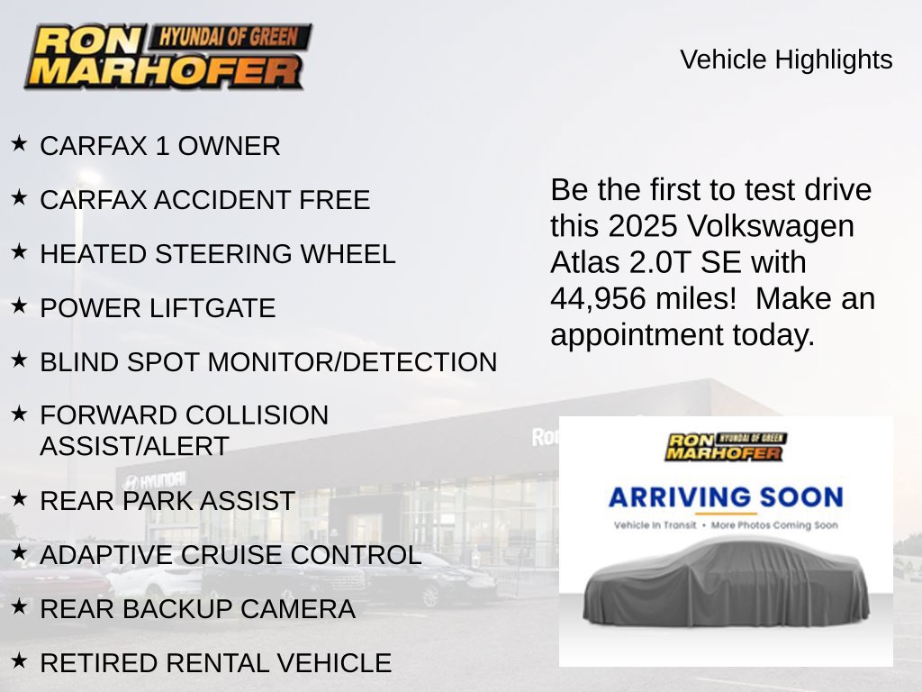 Used 2025 Volkswagen Atlas SE AWD/4WD image 2