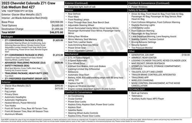 Used 2023 Chevrolet Colorado Z71 w/ Z71 Convenience Package 2 image 5