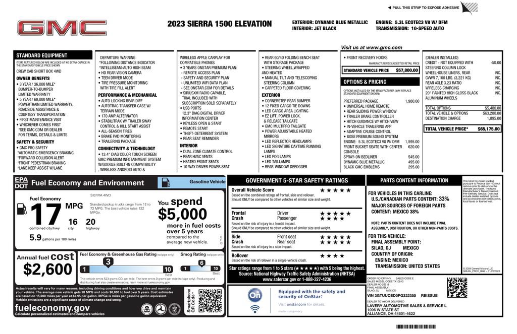 Certified 2023 GMC Sierra 1500 Elevation w/ Preferred Package AWD/4WD image 4