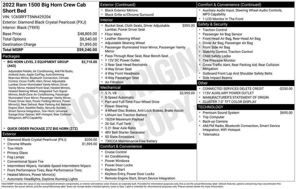 Used 2022 RAM 1500 Big Horn image 11