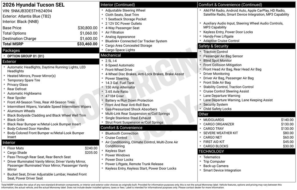 Certified 2026 Hyundai Tucson SEL FWD image 31