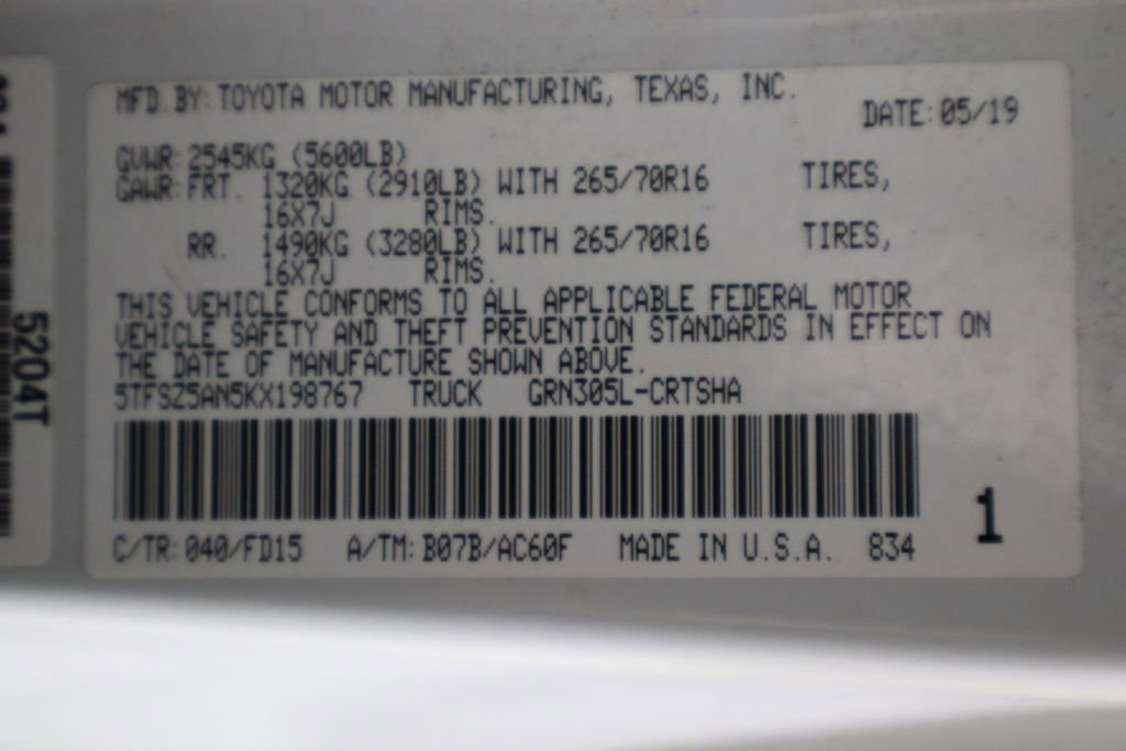 Used 2019 Toyota Tacoma TRD Off-Road w/ TRD Premium Off Road Package image 33