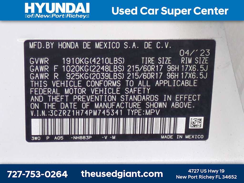 Used 2023 Honda HR-V EX-L image 33