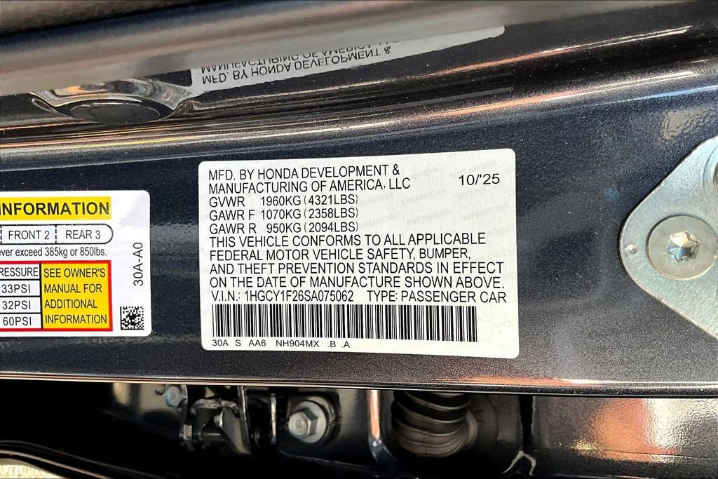 Certified 2025 Honda Accord LX image 14