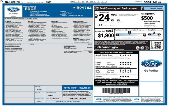 Used 2016 Ford Edge Titanium FWD image 18