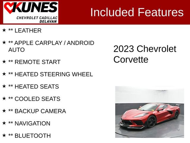 Used 2023 Chevrolet Corvette Stingray Preferred Cpe w/ 2LT image 3